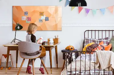 Magnetická kreslící tabule s motivem abstrakce trojúhelníku