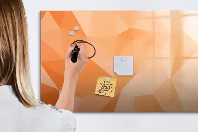 Magnetická kreslící tabule s motivem abstrakce trojúhelníku
