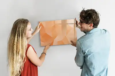 Magnetická kreslící tabule s motivem abstrakce trojúhelníku