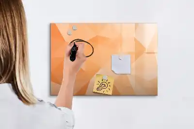 Magnetická kreslící tabule s motivem abstrakce trojúhelníku