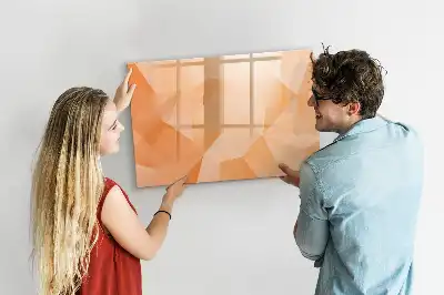 Magnetická kreslící tabule s motivem abstrakce trojúhelníku