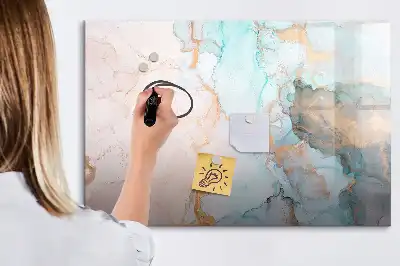 Popisovatelná magnetická tabule s motivem abstraktního obrazu