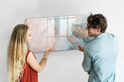 Popisovatelná magnetická tabule s motivem abstraktního obrazu