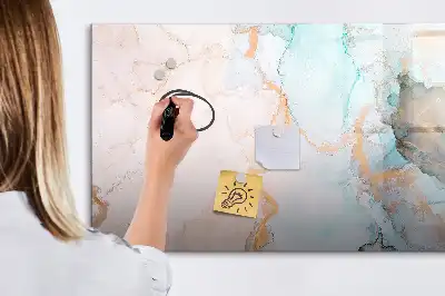 Popisovatelná magnetická tabule s motivem abstraktního obrazu