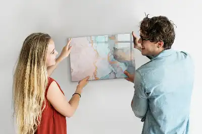Popisovatelná magnetická tabule s motivem abstraktního obrazu