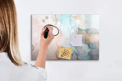 Popisovatelná magnetická tabule s motivem abstraktního obrazu