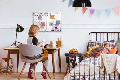 Magnetická kreslící tabule měsíční plánovač