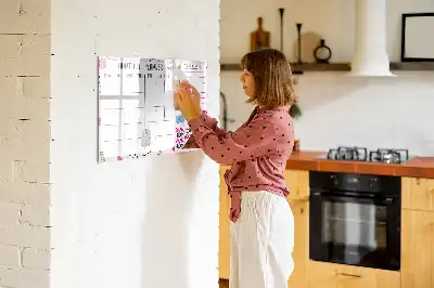 Magnetická kreslící tabule měsíční plánovač