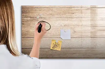 Popisovatelná magnetická tabule se vzhledem struktury dřeva