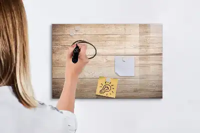 Popisovatelná magnetická tabule se vzhledem struktury dřeva