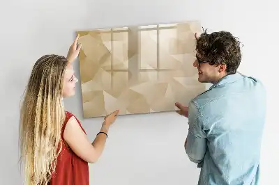 Magnetická kreslící tabule motiv abstrakce trojúhelníků