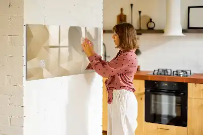 Magnetická kreslící tabule motiv abstrakce trojúhelníků