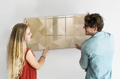 Magnetická kreslící tabule motiv abstrakce trojúhelníků