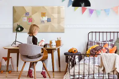 Magnetická kreslící tabule motiv abstrakce trojúhelníků