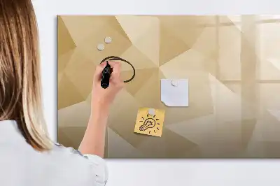 Magnetická kreslící tabule motiv abstrakce trojúhelníků