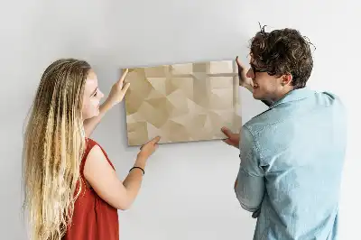 Magnetická kreslící tabule motiv abstrakce trojúhelníků