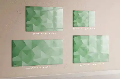 Popisovatelná magnetická tabule motivem abstrakce trojúhelníků