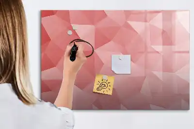 Magnetická kreslící tabule s motivem abstrakce trojúhelníků
