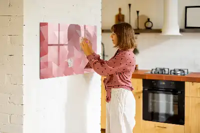 Magnetická kreslící tabule s motivem abstrakce trojúhelníků