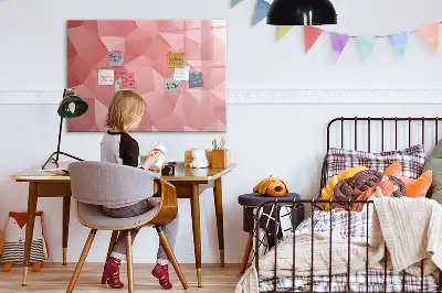 Magnetická kreslící tabule s motivem abstrakce trojúhelníků