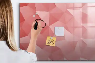 Magnetická kreslící tabule s motivem abstrakce trojúhelníků