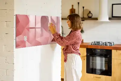 Magnetická kreslící tabule s motivem abstrakce trojúhelníků