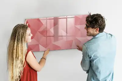 Magnetická kreslící tabule s motivem abstrakce trojúhelníků
