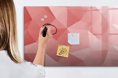 Magnetická kreslící tabule s motivem abstrakce trojúhelníků