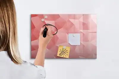Magnetická kreslící tabule s motivem abstrakce trojúhelníků