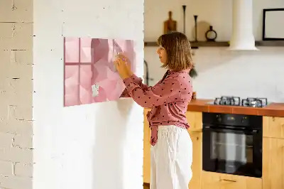 Magnetická kreslící tabule s motivem abstrakce trojúhelníků