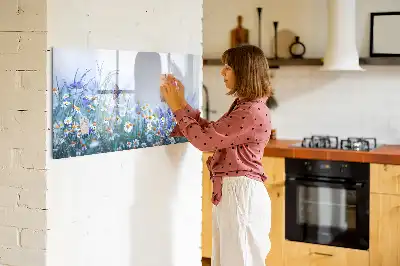Magnetická kreslící tabule v motivu motýl na louce