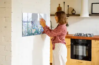 Magnetická kreslící tabule v motivu motýl na louce
