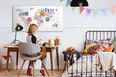 Magnetická popisovatelná tabule mapa světa