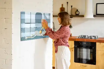 Magnetická kreslící tabule s motivem rostlin a mušlí