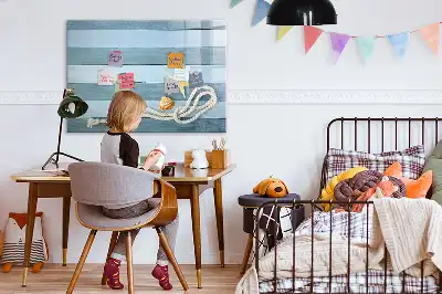 Magnetická kreslící tabule s motivem rostlin a mušlí