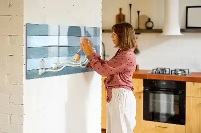 Magnetická kreslící tabule s motivem rostlin a mušlí