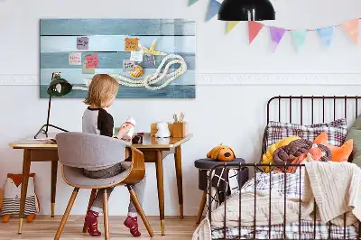 Magnetická kreslící tabule s motivem rostlin a mušlí