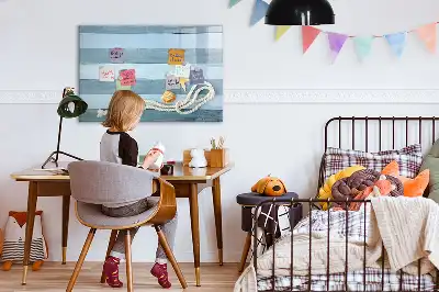 Magnetická kreslící tabule s motivem rostlin a mušlí