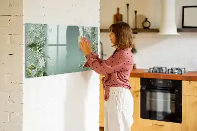 Popisovatelná magnetická tabule motiv jemné květiny
