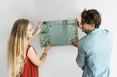 Popisovatelná magnetická tabule motiv jemné květiny