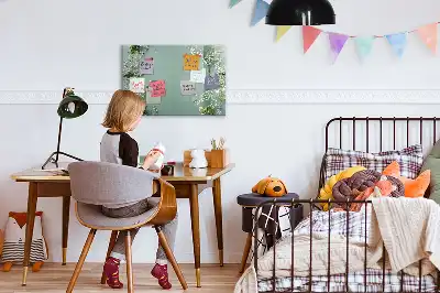 Popisovatelná magnetická tabule motiv jemné květiny