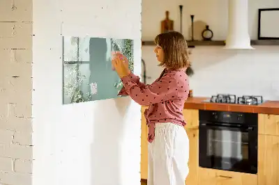 Popisovatelná magnetická tabule motiv jemné květiny