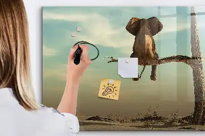 Magnetická kreslící tabule slon na stromě