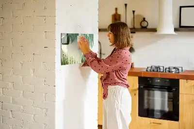 Popisovatelná magnetická tabule s motivem listů monstery
