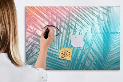 Magnetická kreslící tabule v designu tropické palmy