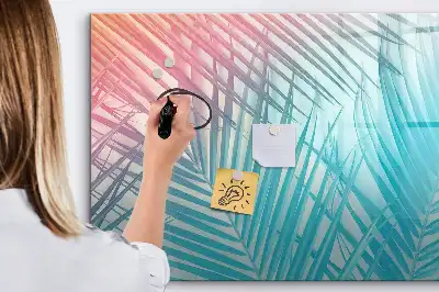 Magnetická kreslící tabule v designu tropické palmy