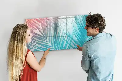 Magnetická kreslící tabule v designu tropické palmy