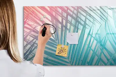 Magnetická kreslící tabule v designu tropické palmy