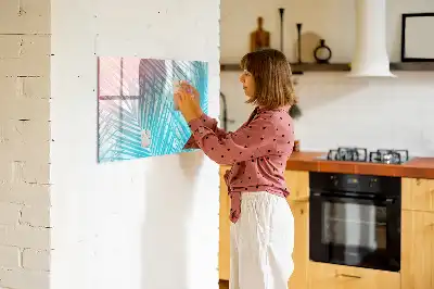 Magnetická kreslící tabule v designu tropické palmy