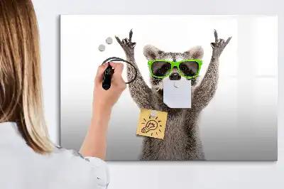Popisovatelná magnetická tabule s motivem sukulentů v brýlích